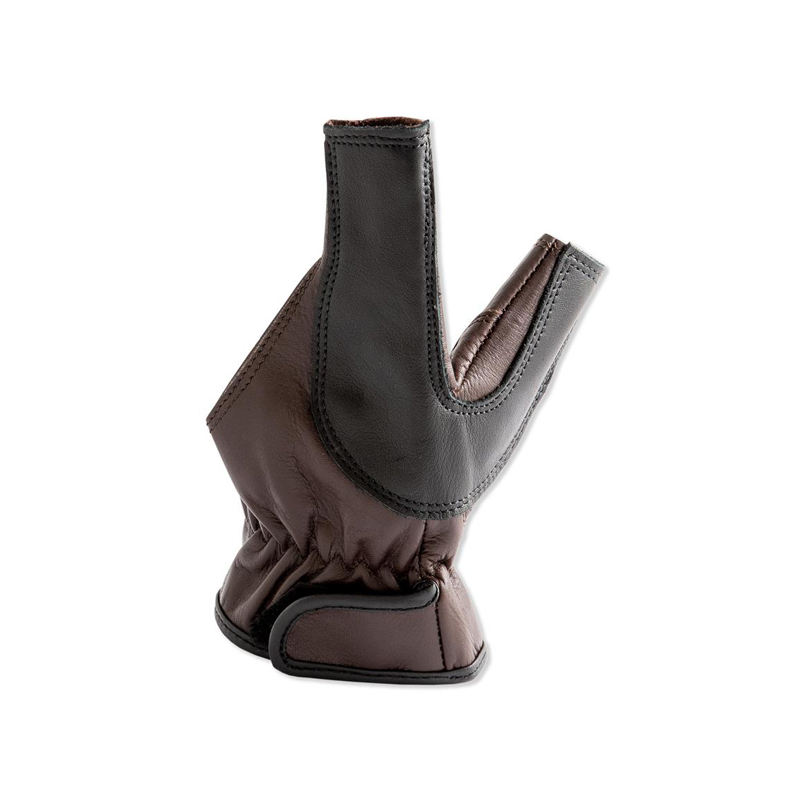 Buck Trail Bow Glove Leather Brown/Black