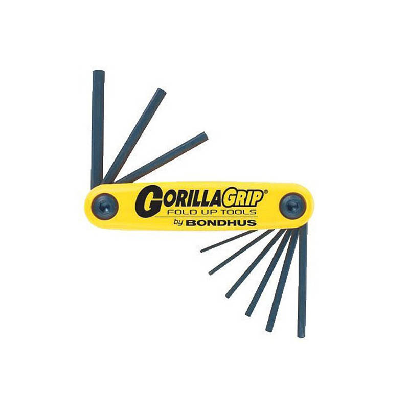 Bondhus “GorillaGrip” Allen Wrench Folding Set Large (inches)