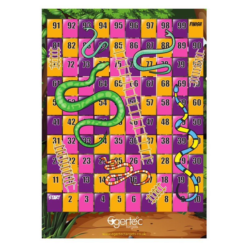 Egertec Kids & Fun Targetface Snakes and Ladders