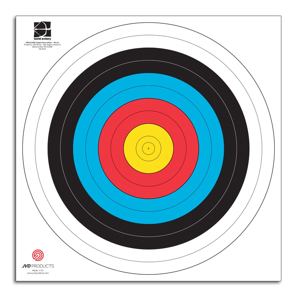 JVD Target Face FITA 40cm