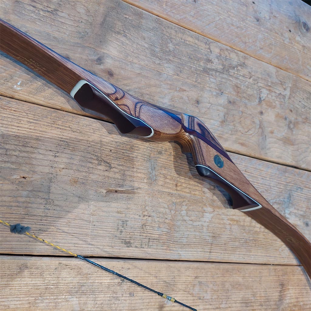 bogen, langbogen, houten-bouw, carver-kleur, middagpatroon