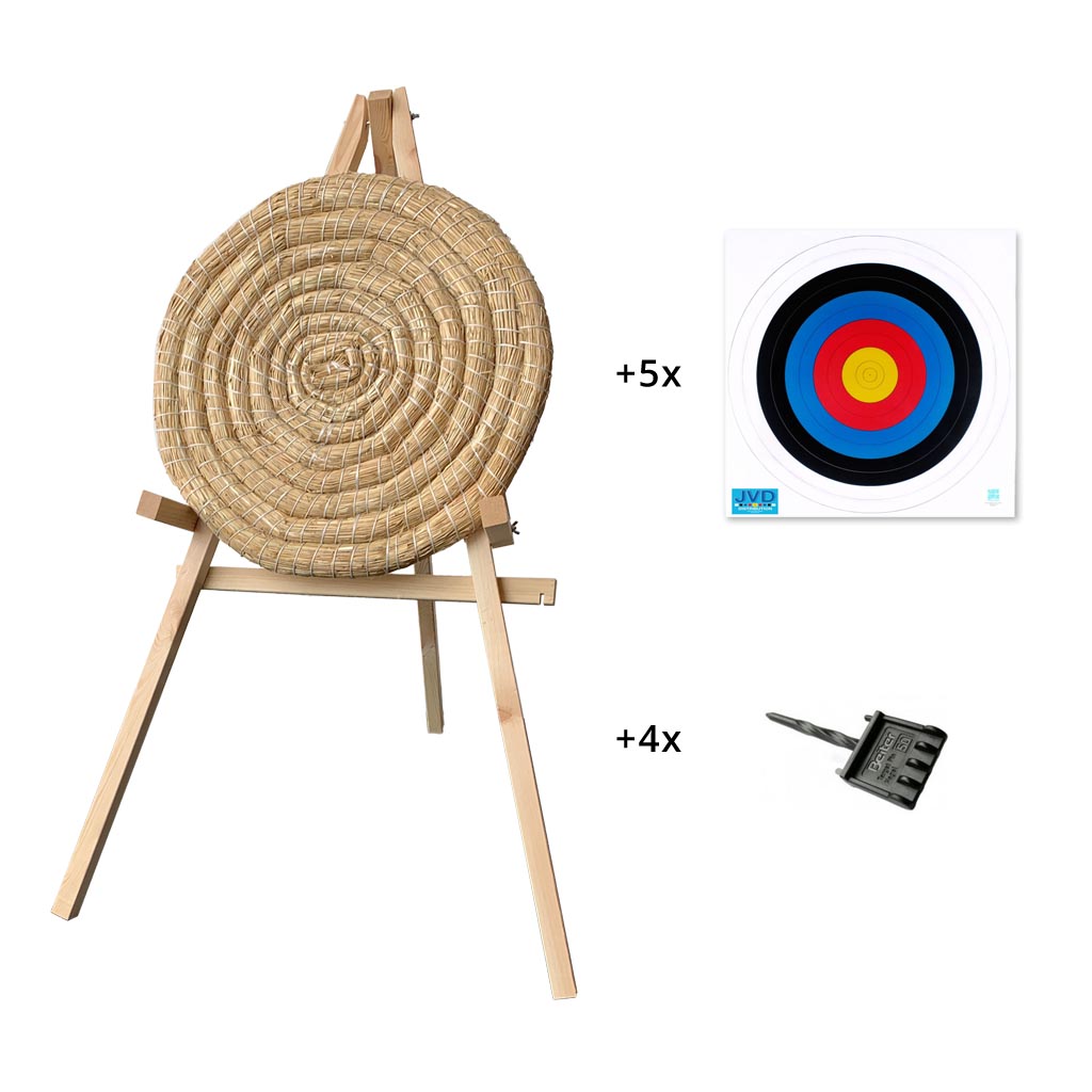 Targetset with small straw target till 20lbs